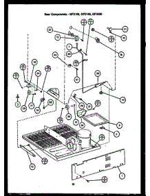 06 - Rear Components parts for Amana Refrigerator GFD180 from AppliancePartsPros.com