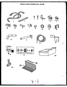 02 - Optional Ice Maker Installation Parts parts for Amana Refrigerator GFD190-1W2 / GFD19001W 2 from AppliancePartsPros.com