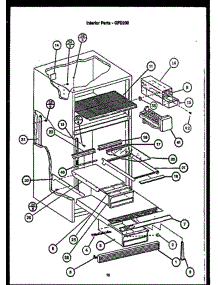 04 - Interior Parts parts for Amana Refrigerator GFD200 from AppliancePartsPros.com