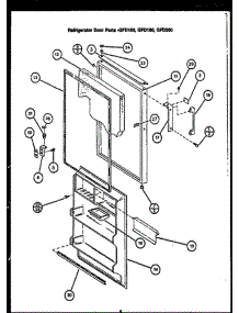07 - Ref Door Parts parts for Amana Refrigerator GFD200 from AppliancePartsPros.com