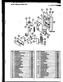 03 - Ice Door parts for Amana Refrigerator GFD240 from AppliancePartsPros.com