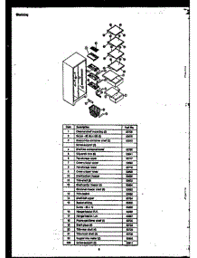 07 - Shelving parts for Amana Refrigerator GFD240 from AppliancePartsPros.com