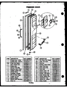04 - Fz Door parts for Amana Refrigerator GFD240/MN04 from AppliancePartsPros.com