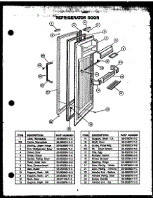 07 - Ref Door parts for Amana Refrigerator GFD240/MN04 from AppliancePartsPros.com