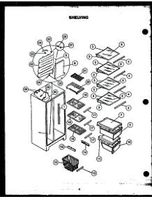 08 - Shelving parts for Amana Refrigerator GFD240/MN04 from AppliancePartsPros.com