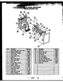 04 - Ice Door parts for Amana Refrigerator GFD240-1W3 / GFD24001W 3 from AppliancePartsPros.com