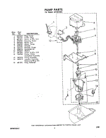 04 - Pump parts for Maytag Ice Machine GFIM18E5 from AppliancePartsPros.com