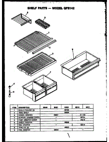 06 - Shelf Parts parts for Amana Refrigerator GFS142/MN11 from AppliancePartsPros.com