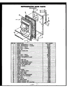 06 - Ref Door Parts parts for Amana Refrigerator GFS142MN01 / GFS142MN0 1 from AppliancePartsPros.com