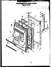05 - Ref Door Parts parts for Amana Refrigerator GFS162/MN11 from AppliancePartsPros.com