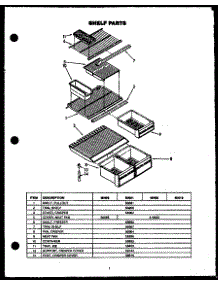 06 - Shelf Parts parts for Amana Refrigerator GFS165/MN01 from AppliancePartsPros.com