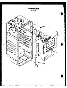 05 - Liner Parts parts for Amana Refrigerator GFS185/MN03 from AppliancePartsPros.com