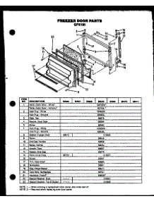 04 - Fz Door Parts parts for Amana Refrigerator GFS185/MN11 from AppliancePartsPros.com