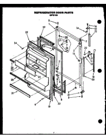 06 - Ref Door Parts parts for Amana Refrigerator GFS185/MN11 from AppliancePartsPros.com