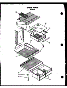 07 - Shelf Parts parts for Amana Refrigerator GFS185/MN11 from AppliancePartsPros.com