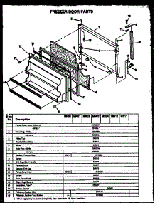 03 - Fz Door Parts parts for Amana Refrigerator GFS187/MN02 from AppliancePartsPros.com