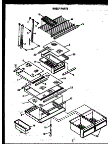 07 - Shelf Parts parts for Amana Refrigerator GFS187/MN10 from AppliancePartsPros.com