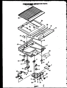 02 - Compartment Separator Parts parts for Amana Refrigerator GFS187/MN11 from AppliancePartsPros.com