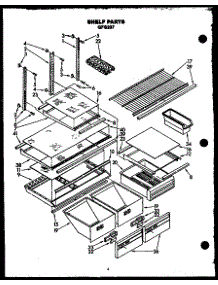 07 - Shelf Parts parts for Amana Refrigerator GFS207/MN00 from AppliancePartsPros.com