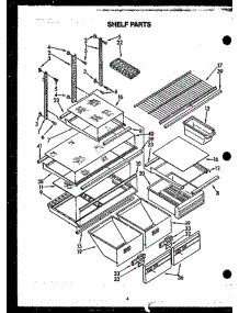 08 - Shelf Parts parts for Amana Refrigerator GFS208 from AppliancePartsPros.com