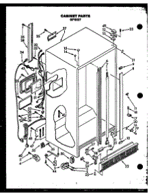 02 - Cabinet Parts parts for Amana Refrigerator GFS227/MN10 from AppliancePartsPros.com
