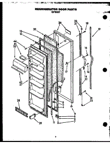 08 - Ref Door Parts parts for Amana Refrigerator GFS227/MN10 from AppliancePartsPros.com