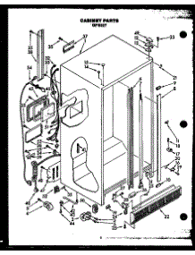 03 - Cabinet Parts parts for Amana Refrigerator GFS227/MN11 from AppliancePartsPros.com