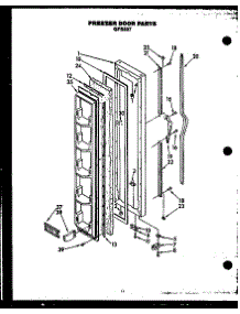 05 - Fz Door Parts parts for Amana Refrigerator GFS227/MN11 from AppliancePartsPros.com