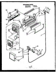 06 - Ice Maker Parts parts for Amana Refrigerator GFS227110 / MN10 from AppliancePartsPros.com