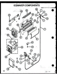 05 - Icemaker Components parts for Amana Refrigerator GFS228-1L00 / GFS22801L00 from AppliancePartsPros.com