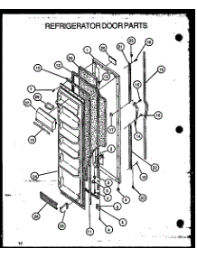 08 - Ref Door Parts parts for Amana Refrigerator GFS228-1W00 / GFS22801W00 from AppliancePartsPros.com