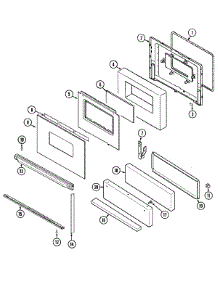 03 - Door\Drawer parts for Admiral Range GM3111GXAW from AppliancePartsPros.com