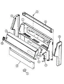 02 - Control Panel parts for Admiral Range GM3167WUA from AppliancePartsPros.com