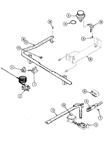 02 - Control System parts for Norge Range GN3277XUA from AppliancePartsPros.com