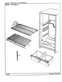 02 - Shelves & Accessories parts for Admiral Refrigerator GNT15M42 / CF01A from AppliancePartsPros.com