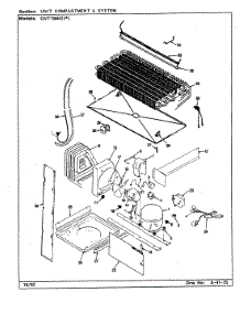 03 - Unit Compartment & System parts for Admiral Refrigerator GNT15M42 / CF01A from AppliancePartsPros.com