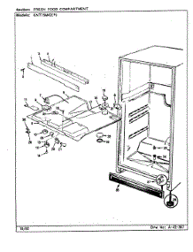 03 - Fresh Food Compartment parts for Admiral Refrigerator GNT15M42A / CF01A from AppliancePartsPros.com