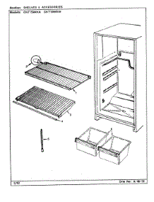 05 - Shelves & Accessories parts for Admiral Refrigerator GNT15M4XH / CF09B from AppliancePartsPros.com
