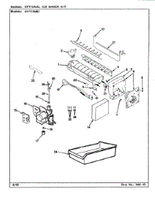 05 - Optional Ice Maker Kit parts for Admiral Refrigerator GNT15M82 / CF03A from AppliancePartsPros.com