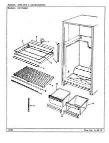06 - Shelves & Accessories parts for Admiral Refrigerator GNT15M82 / CF15A from AppliancePartsPros.com