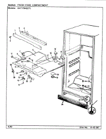 03 - Fresh Food Compartment parts for Admiral Refrigerator GNT17M42 / BF36A from AppliancePartsPros.com