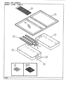03 - Top Assembly parts for Jenn-Air Grill GO206 from AppliancePartsPros.com