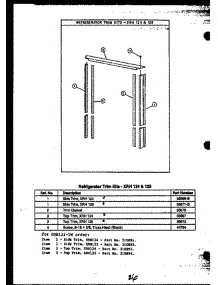 13 - Ref Trim Kits-Xrh 124 & 125 parts for Amana Refrigerator GRH122 from AppliancePartsPros.com