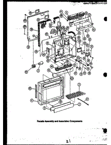 07 - Facade Assy And Associated Components parts for Amana Refrigerator GRH1221W from AppliancePartsPros.com
