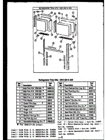 14 - Ref Trim Kits-Xrh 224 & 225 parts for Amana Refrigerator GRH1221W from AppliancePartsPros.com