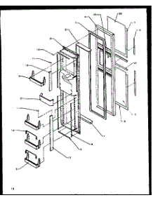 06 - Fz Door parts for Amana Refrigerator GRH2202W / P1168102W W from AppliancePartsPros.com