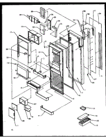 13 - Ref Door parts for Amana Refrigerator GRH2202W / P1168102W W from AppliancePartsPros.com