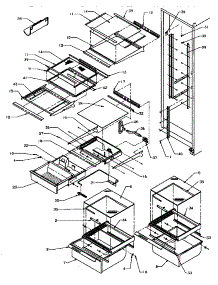 13 - Ref Shelving & Drawers parts for Amana Refrigerator GRH2203B / P1168106W E from AppliancePartsPros.com