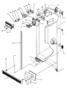 14 - Ref / Fz Controls And Cabinet Parts parts for Amana Refrigerator GRH2203W / P1168105W W from AppliancePartsPros.com