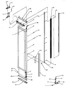06 - Fz Door Hinge & Trim Parts parts for Amana Refrigerator GRH2402SW / P1168104W W from AppliancePartsPros.com